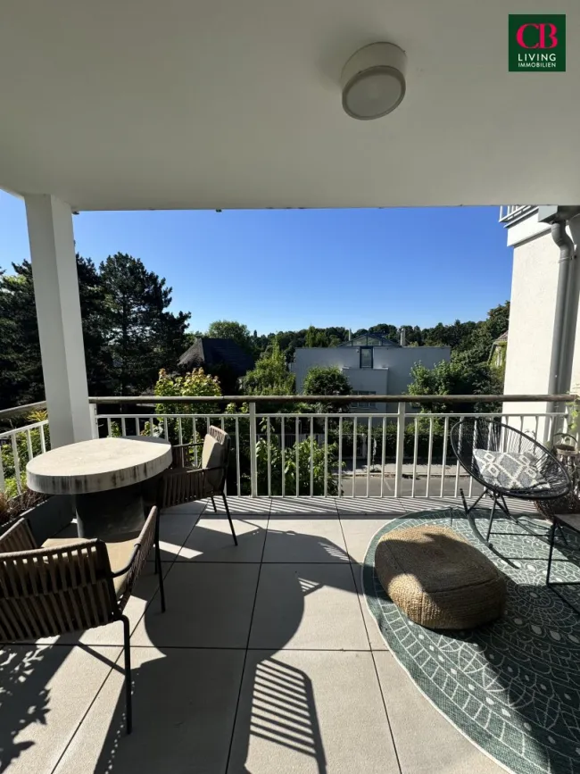 EXKLUSIVES WOHNEN IN GRINZING – 143 m² MIT TERRASSE UND 2 GARAGEN - STELLPLÄTZEN - Titelbild