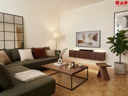 Wohnzimmer KI generiert
