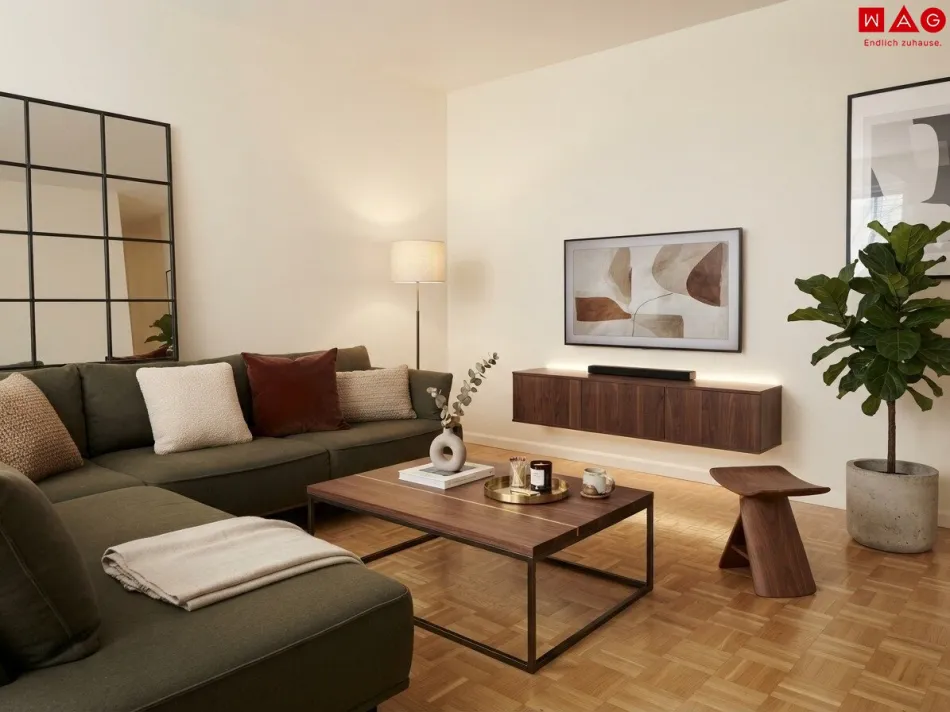 Wohnzimmer KI generiert