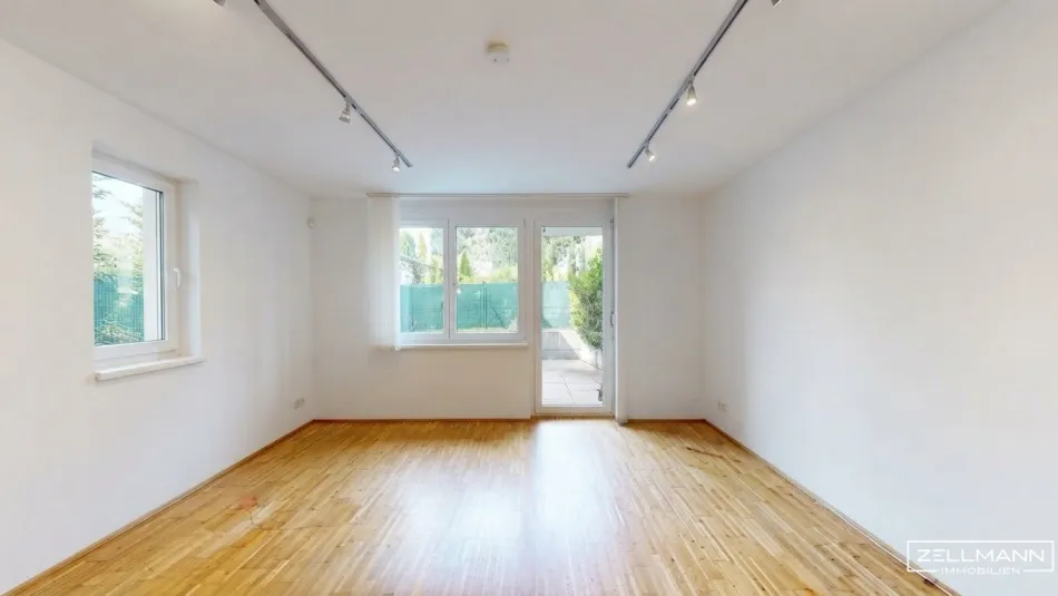 MAUER | 3 ZIMMER GARTENWOHNUNG 85m² + BÜRO / KLEINES LADENLOKAL 27m² – FLEXIBLE NUTZUNG NAHE MAURER HAUPTPLATZ | ZELLMANN IMMOBILIEN - Bild