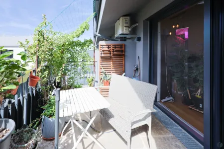Balkon mit Sitzecke