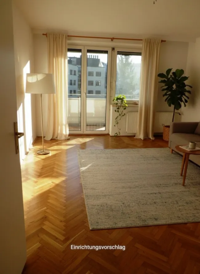 4 ZIMMER- Wohnung mit großem Balkon im ZENTRUM - auch für WG geeignet! - Bild