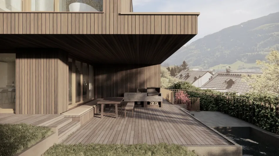 FRITZENS: HOCHWERTIGES ARCHITEKTENHAUS MIT 5 ZIMMERN, WEITBLICK & SEPARATER EINLIEGERWOHNUNG - Bild