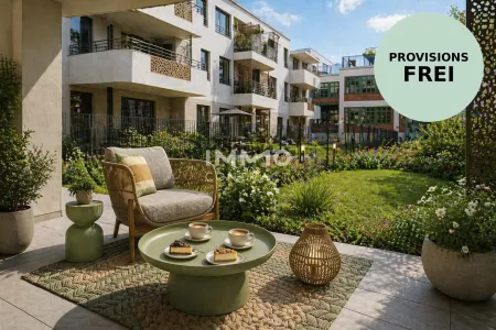 Ruhiger gartenseitiger Neubau-Erstbezug (provisionsfrei) mit großzügigen Freiflächen