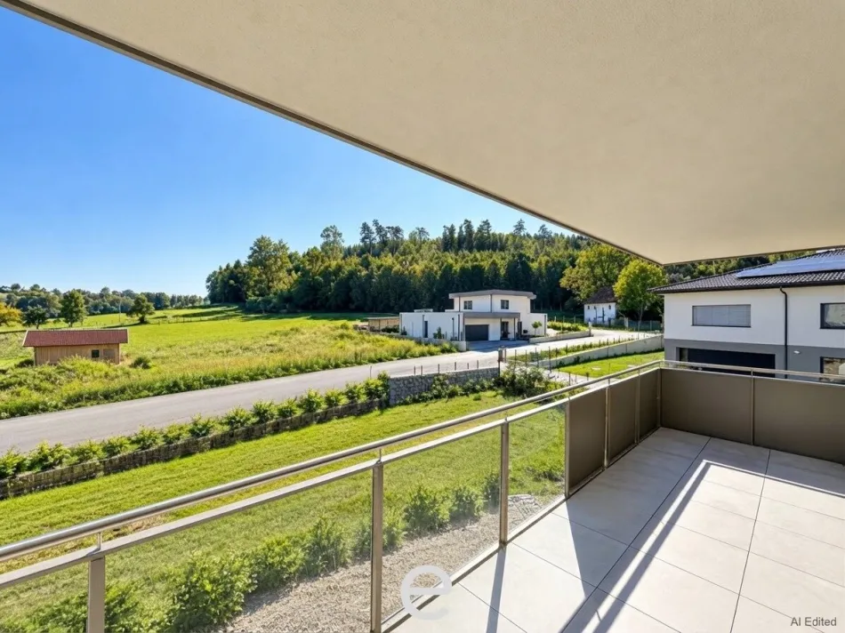 Schlüsselfertige 4-Zimmer-Neubau-Wohntraum mit großer Loggia & 2 TGP in Schleißheim - Bild