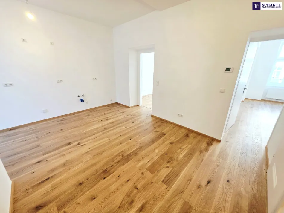 Altbau mit Upgrade! Erstbezug nach Sanierung in ruhiger Seitengasse! Clever geschnitten + Gut angebunden + Schönes Altbauhaus! Worauf warten Sie noch? - Bild