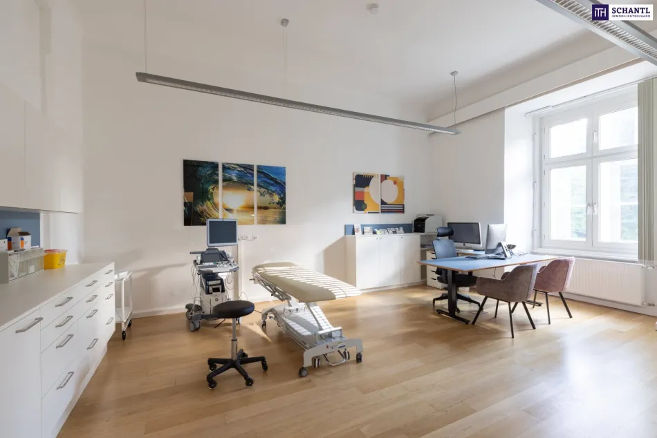 PROVISIONSFREI! Perfekter Start in die Selbstständigkeit – Praxisraum mit 34,61 m² in etablierter Arztpraxis in bester Grazer Innenstadtlage. Jetzt Video-Rundgang ansehen! - Bild