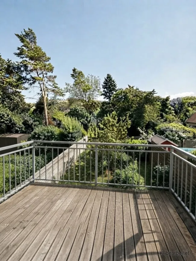 3 Zimmer Wohnung in Stockerau Balkon mit Grünblick - Bild