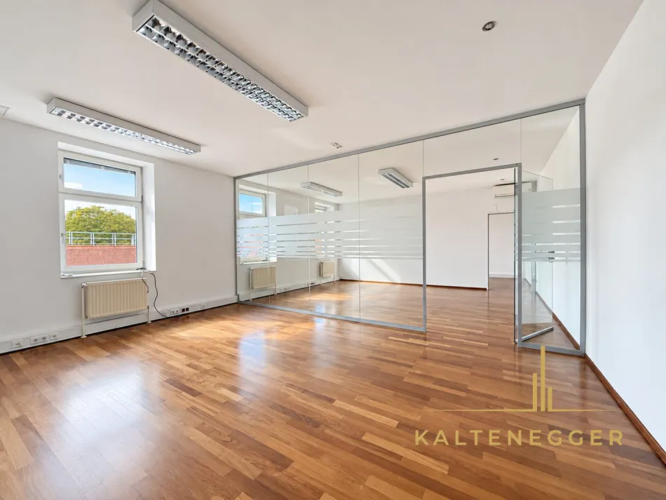 Repräsentative Bürofläche mit ca. 213 m² in Nußdorf – Klimaanlage, flexible Raumstruktur und Glasbüros - Titelbild
