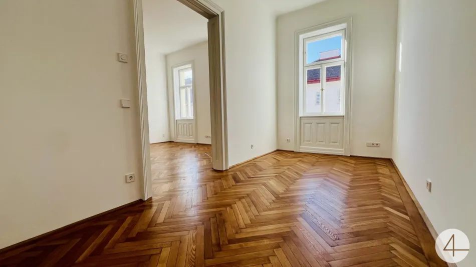 Erstbezug · U6 in Gehweite · hochwertige 3-Zimmer-Wohnung · Lift · Küche mit Essbereich · Fussbodenheizung - Bild