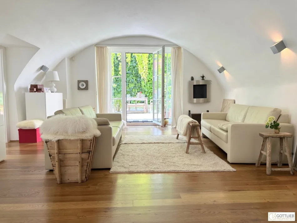 Bestlage Grinzing! Außergewöhnliche 3-Zimmer-Wohnung mit südseitigem Eigengarten in historischem Winzerhaus aus dem 16. Jahrhundert - Bild