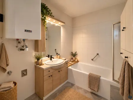 Einrichtungsbeispiel Badezimmer (KI generiert)