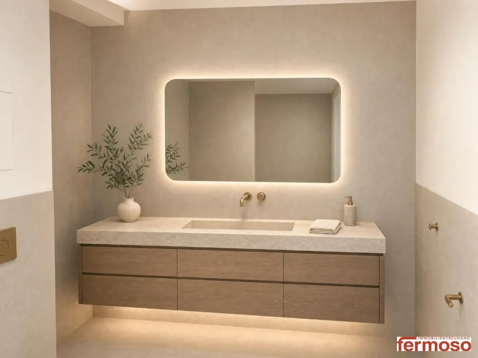 2-Zimmer-Gartenwohnung mit 28,41 m² Freifläche Luxusaustattung - Bild