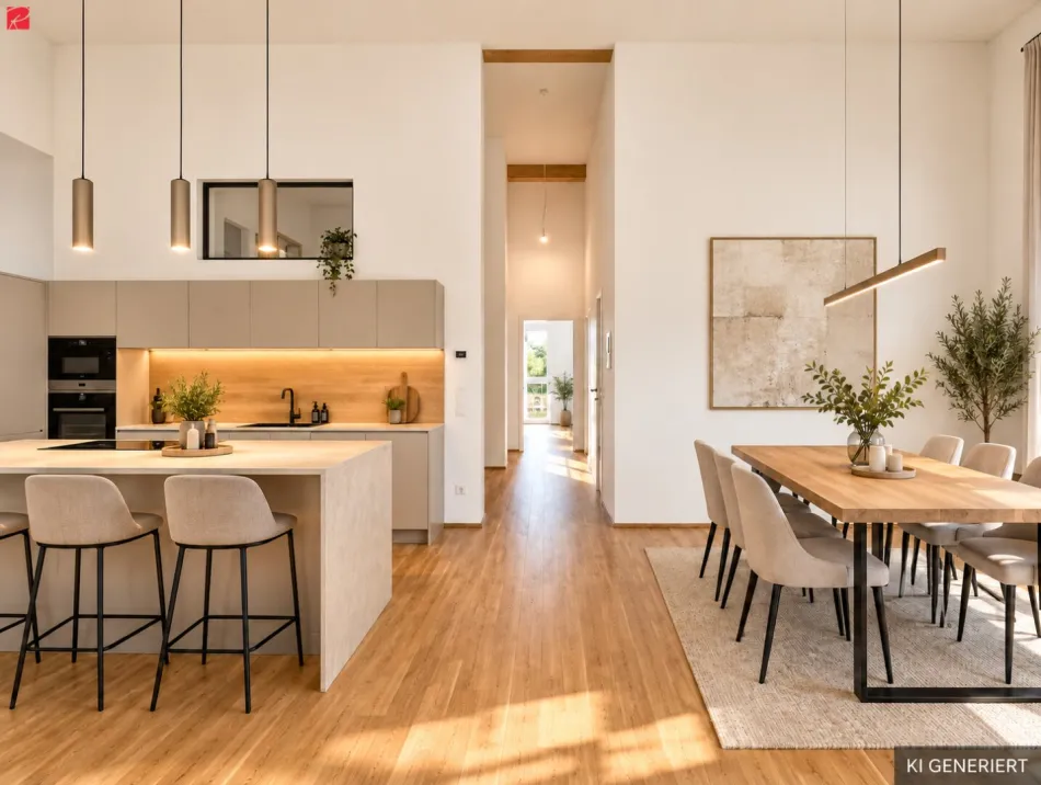 Erstbezug mit Wow-Effekt – 20 m² Südwestbalkon & Carport - Bild