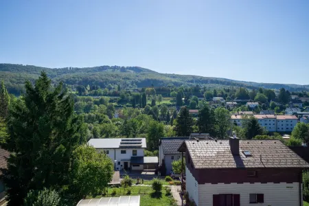 Ausblick von der Dachterrasse nach Süden