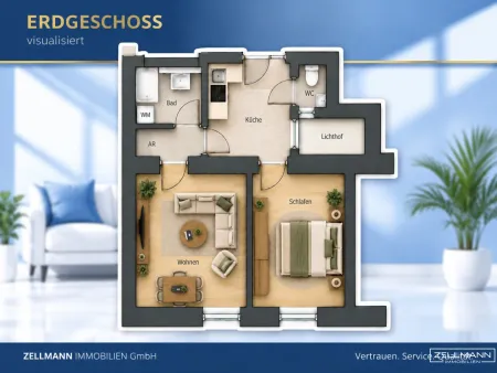 Grundriss visualisiert