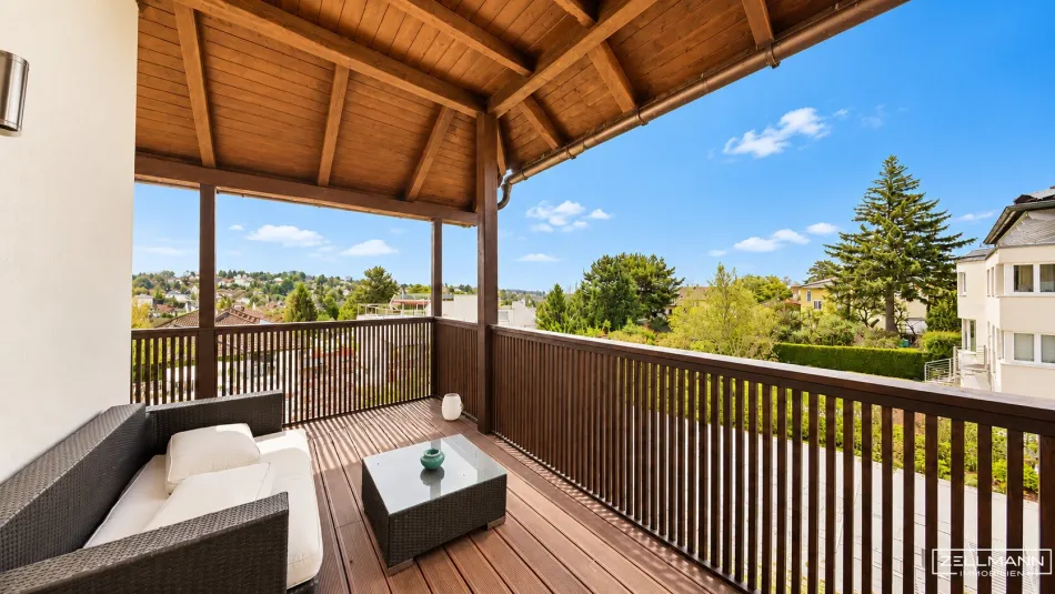 ARCHITEKTENVILLA MIT POOL AM LAINZER TIERGARTEN – AUSSERGEWÖHNLICHE ARCHITEKTUR IN EXKLUSIVER GRÜNLAGE | ZELLMANN IMMOBILIEN - Bild