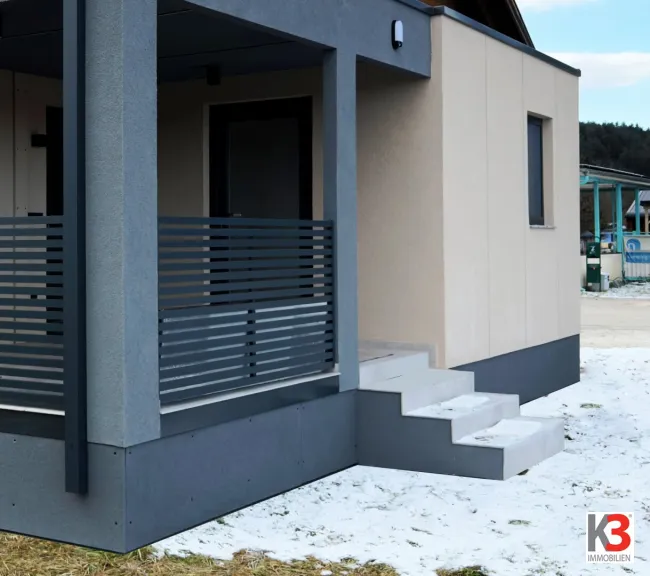 K3 - EXKLUSIVES MODUL-HAUS in der Ferienregion Klopeiner See. Wohnfläche 51 m2, 2 Schlafzimmer, Terasse. - Titelbild