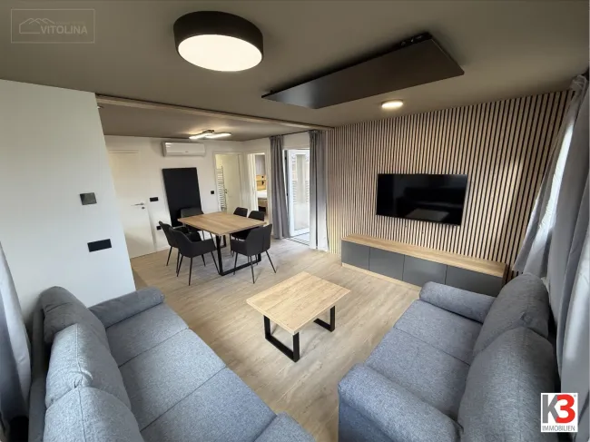 K3 - EXKLUSIVES MODUL-HAUS in der Ferienregion Klopeiner See. Wohnfläche 51 m2, 2 Schlafzimmer, Terasse. - Bild