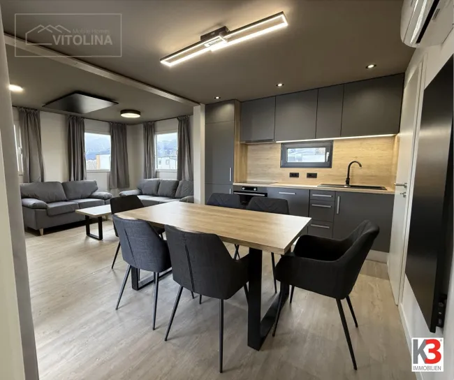 K3 - EXKLUSIVES MODUL-HAUS in der Ferienregion Klopeiner See. Wohnfläche 51 m2, 2 Schlafzimmer, Terasse. - Bild