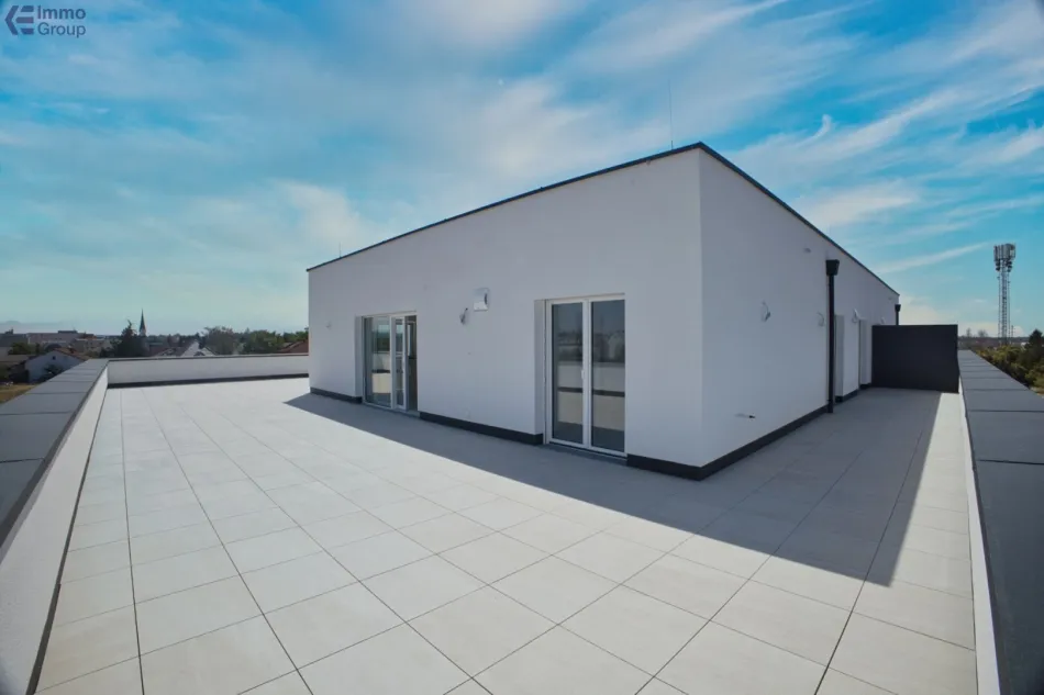 Neubau-Erstbezug Traun: 4 Zimmer, 112 m², 104 m² Dachterrasse, Top 20 - Titelbild
