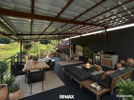 KI-gestaltete Terrassenvisualisierung