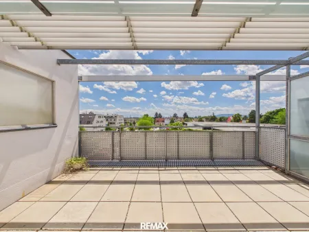 Dachterrasse mit Weitblick bis zum Anninger