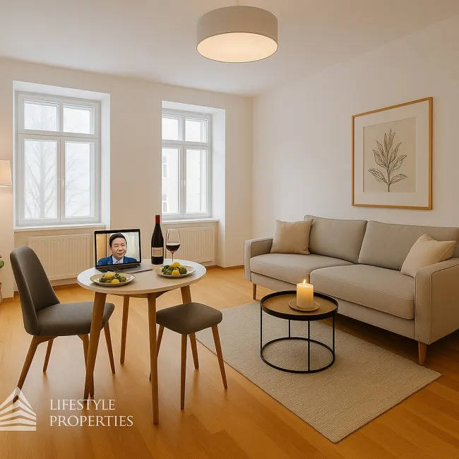 Großzügige 2-Zimmer-Wohnung mit loftartiger Wohnküche und durchdachtem Wohnkonzept