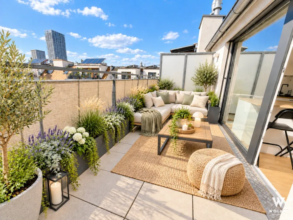 Moderne Dachgeschoss-Maisonette mit Dachterrasse & Weitblick - Bild