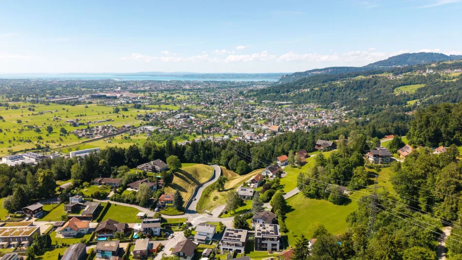 Traumhaftes Baugrundstück mit Panoramablick in bester Lage von Dornbirn/Knie - Bild