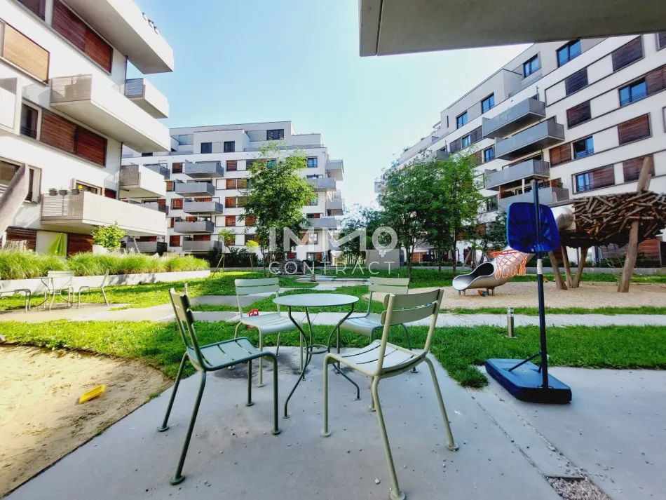 Nachmietersuche | 2-Zimmer-Wohnung mit Balkon nahe U2 Aspernstraße – Fitness & Sauna im Haus - Titelbild