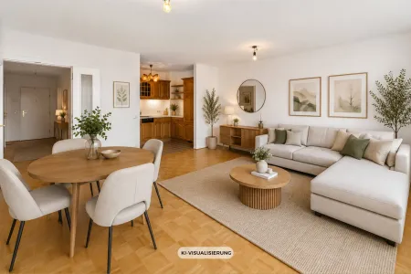 Wohnbereich, KI Staging