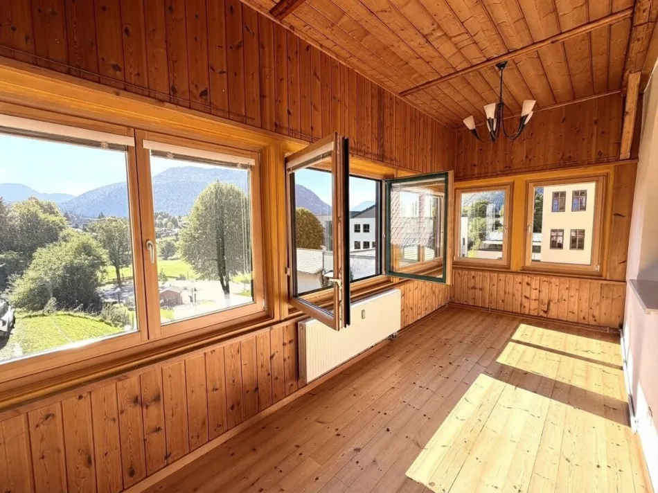Ausblick vom Wintergarten