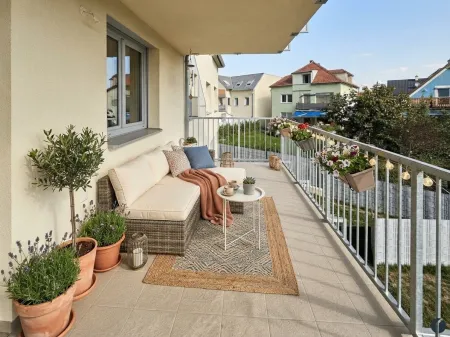 Einrichtungsbeispiel Balkon (KI-generiert)