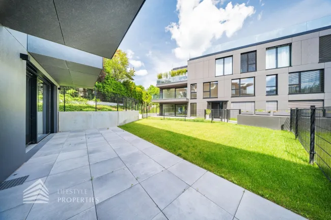 Erstbezug! Exklusive 4-Zimmer Gartenwohnung mit Traumblick über Wien - Bild