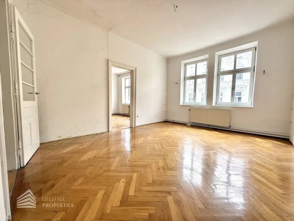 Helle Wohnung mit Balkon auf ganzer Etage zzgl. Rohdachboden, Nähe Einsiedlerpark - Bild