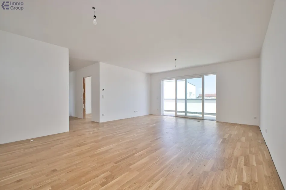 Neubau-Erstbezug Traun: 3 Zimmer, 81 m², Loggia, Top 8 - Titelbild