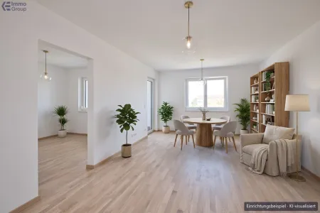 Neubau-Erstbezug Traun: 2 Zimmer, 58 m², Loggia, Top 14