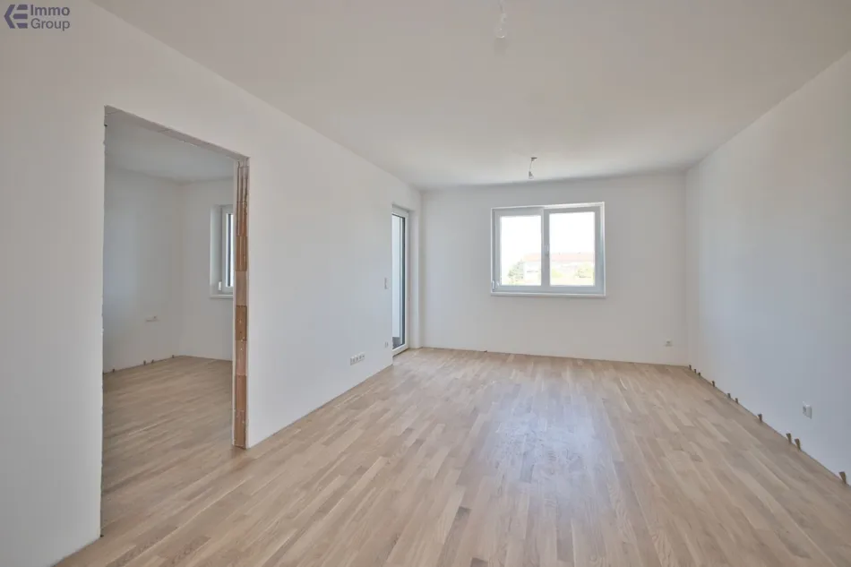 Neubau-Erstbezug Traun: 2 Zimmer, 58 m², Loggia, Top 14 - Titelbild