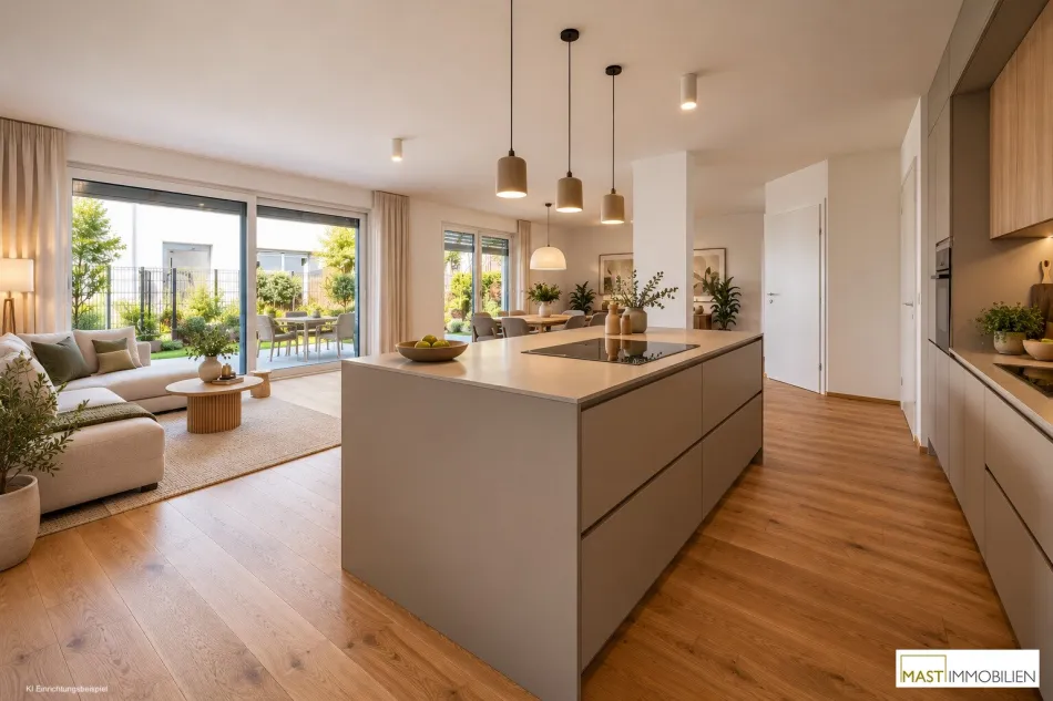Großzügige 4-Zimmer-Maisonette mit Eigengarten & Geothermie | 1230 Wien - Bild