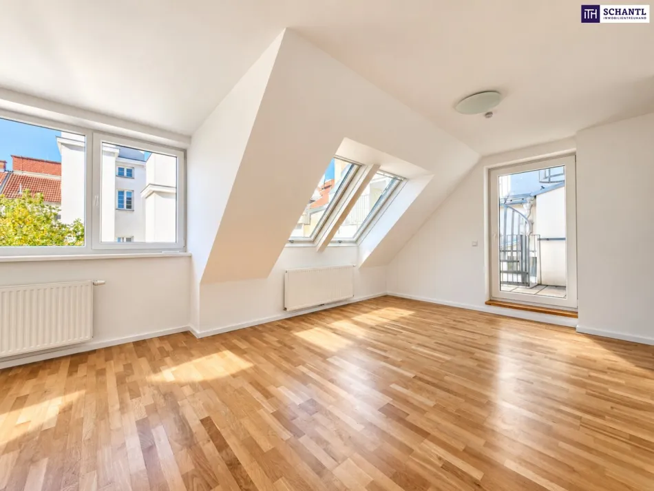 Über den Dächern Wiens | Helles 3-Zimmer-Dachgeschoss mit rund 67 m² Dachterrasse – jetzt entdecken! - Titelbild