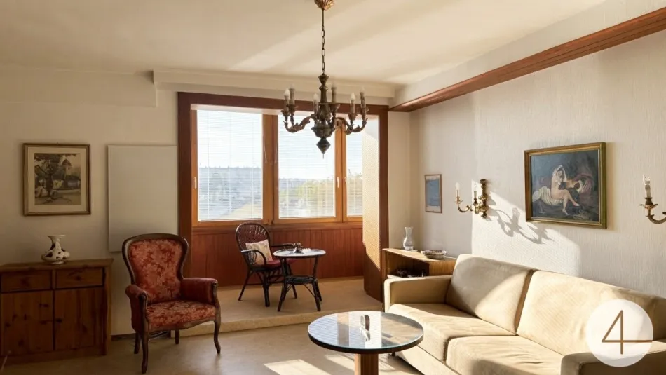 Stilvolles Wohnen mit Biedermeier-Flair | 73 m² & Westloggia - Bild