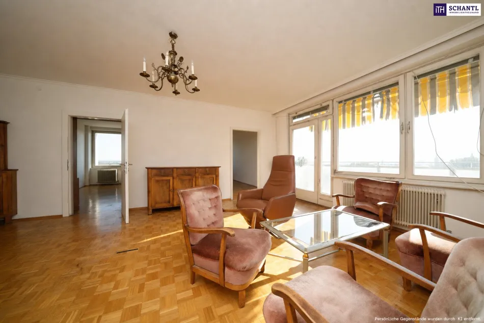 SKYLINE-FEELING ÜBER DEN DÄCHERN VON GRAZ! Großzügige 4-Zimmer-Wohnung mit 3 Balkonen in Bestlage - Titelbild