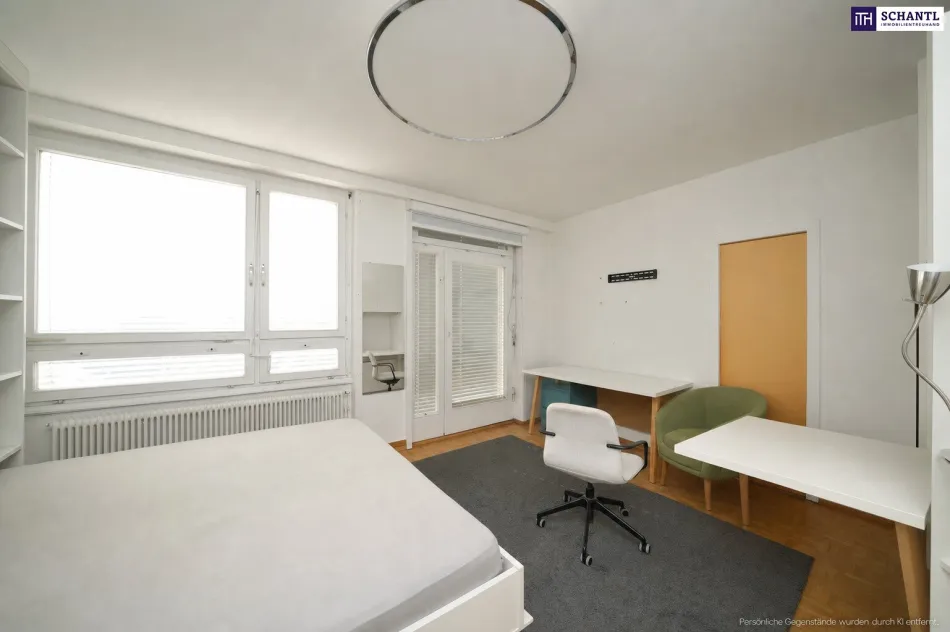 SKYLINE-FEELING ÜBER DEN DÄCHERN VON GRAZ! Großzügige 4-Zimmer-Wohnung mit 3 Balkonen in Bestlage - Bild