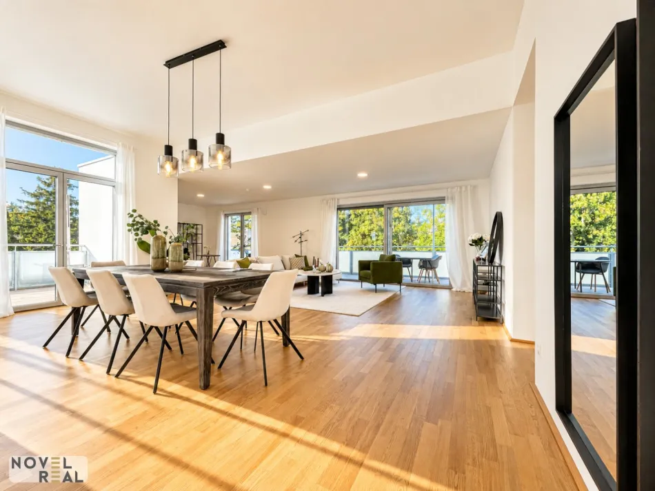 Penthouse – Wohnluxus ohne Schrägen mit Terrassen und Blick ins Wienerwald Grün! - Titelbild