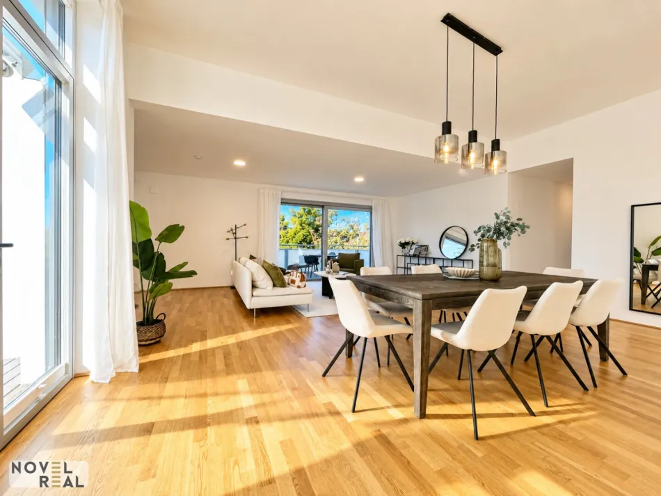 Penthouse – Wohnluxus ohne Schrägen mit Terrassen und Blick ins Wienerwald Grün! - Bild