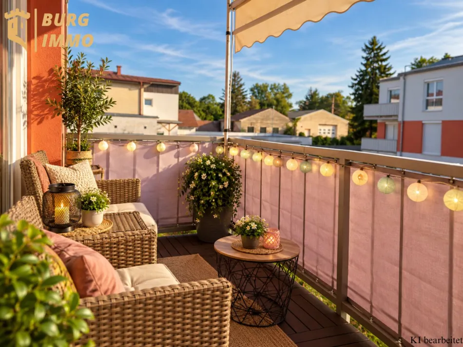Moderne 3-Zimmer-Wohnung mit Balkon und Garagenstellplatz in Stockerau - Titelbild