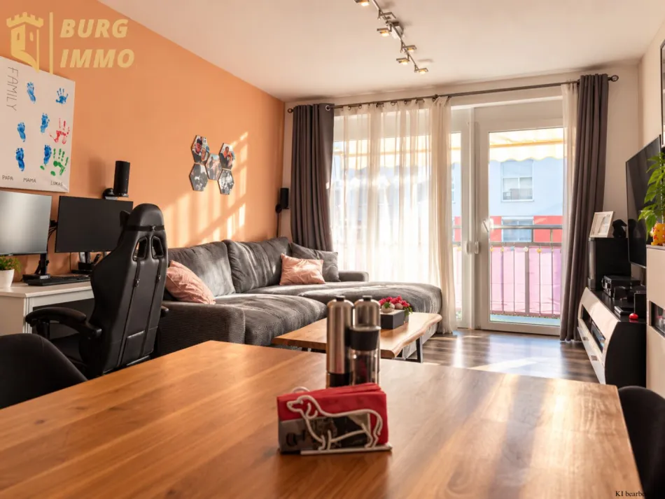 Moderne 3-Zimmer-Wohnung mit Balkon und Garagenstellplatz in Stockerau - Bild