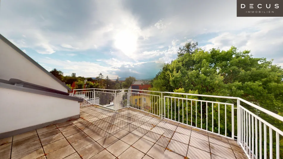 BLICK INS GRÜNE | TERRASSENTRAUM | SPEISING | 2 ZIMMER | 3D-RUNDGANG - Bild
