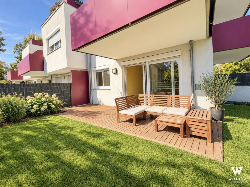 Moderne Gartenwohnung mit 3 Zimmern in ruhiger Grünlage I S-Bahn Süßenbrunn in Gehweite - Titelbild